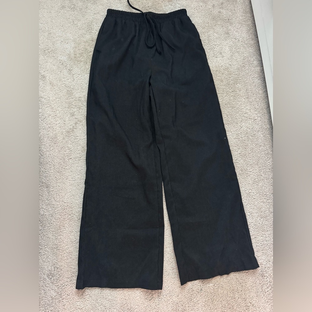 SHEIN Black Wide Leg Pants